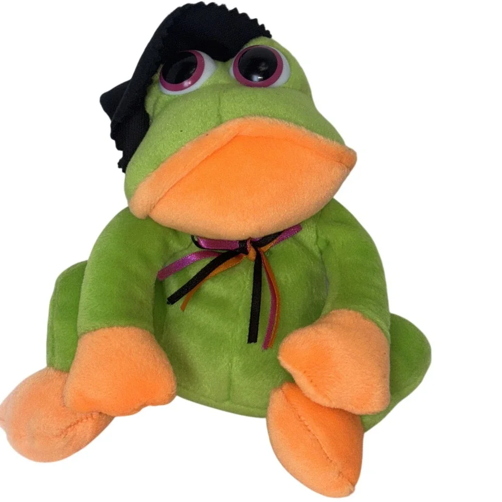 Dan Dee Frog Wearing Witch Hat, Talking Singing‎ Plush Toy  Works, RARE!